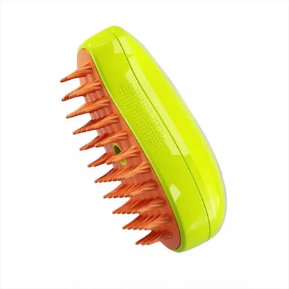 Electric Pet Grooming Brush with Water Spray – Soft Silicone Comb for Cats & Dogs, Perfect for Bathing & Hair Removal