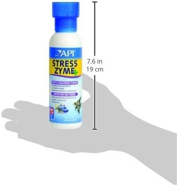 Stress Zyme Aquarium Bacterial Cleaner – Freshwater & Saltwater Water Treatment, 8 oz