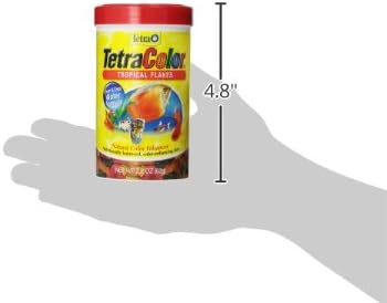 TetraColor Tropical Flakes – Color-Enhancing Fish Food, Nutritionally Balanced, 2.2 Oz