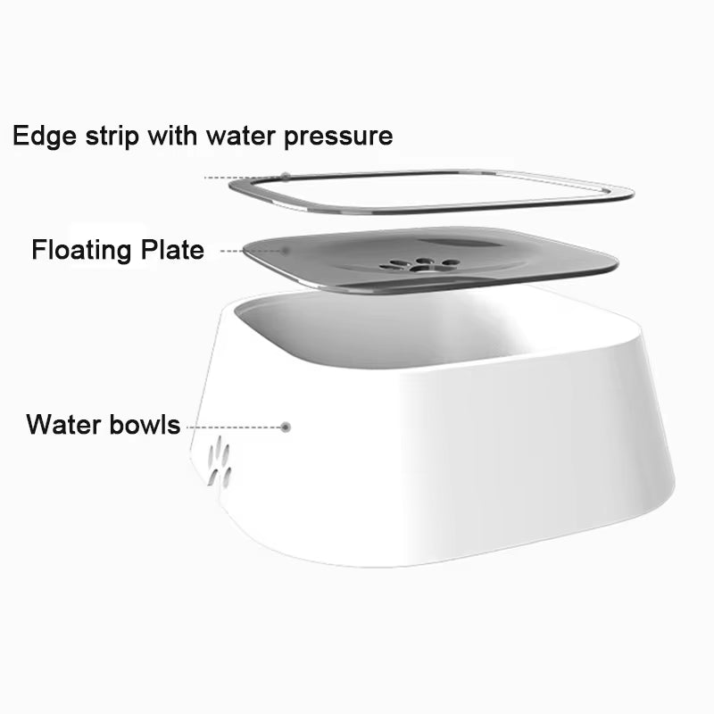 Floating Non-Spill Dog Water Bowl 