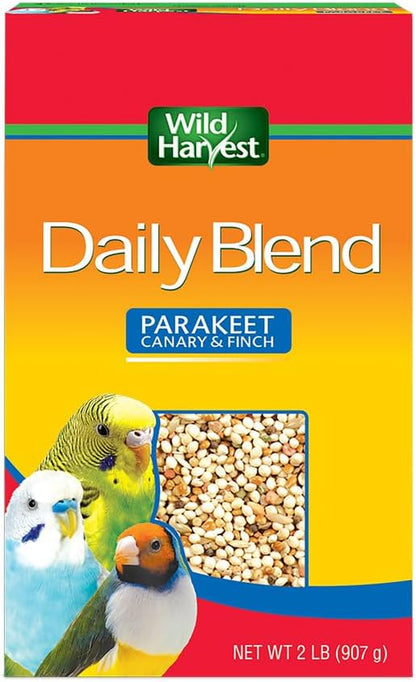 Daily Blend Bird Food for Parakeets, Canaries & Finches, 2 lbs