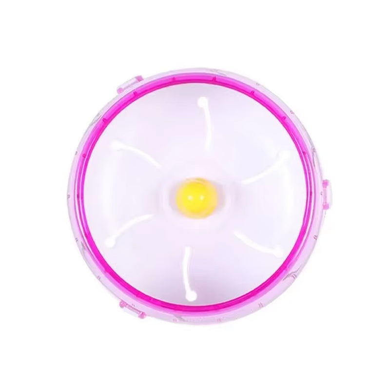 Silent Hamster Exercise Wheel – Crystal Jogging Toy for Small Pets & Cage Accessories