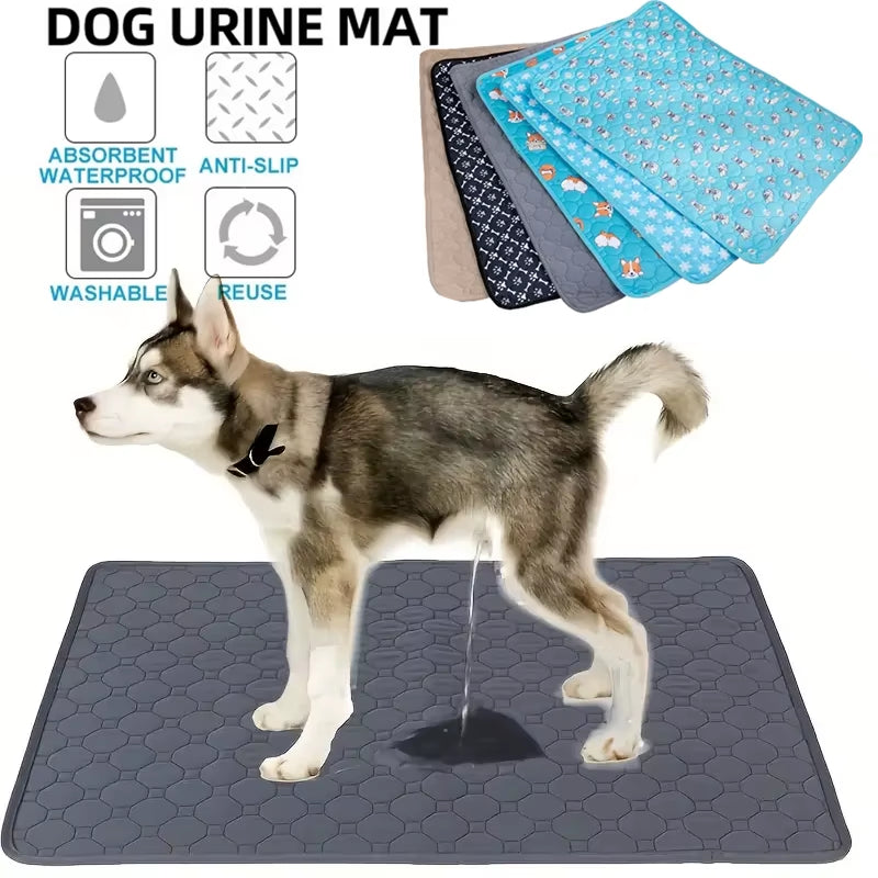 Washable, Reusable Dog Pee Pad – Non-Slip Training & Car Seat Cover