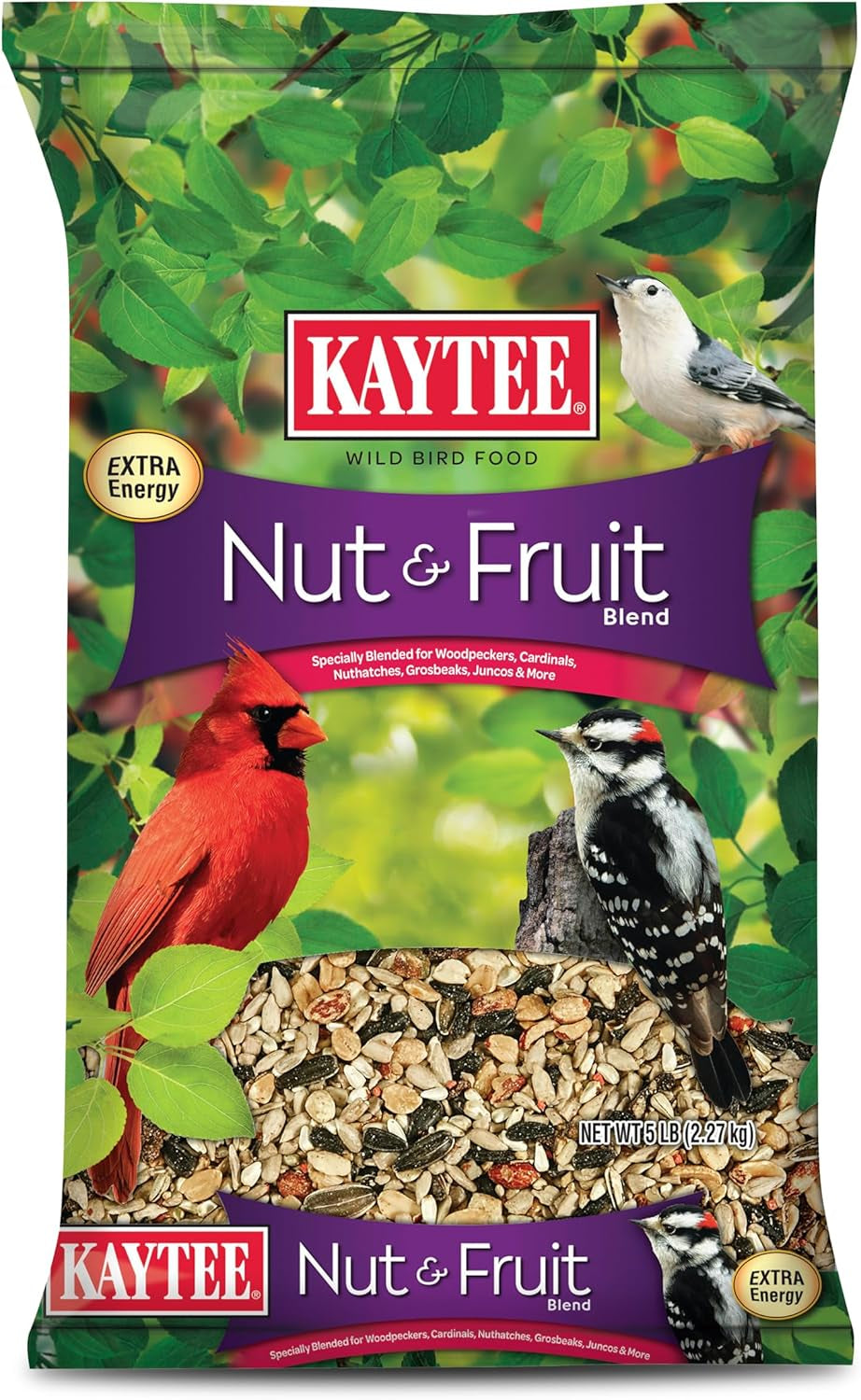 Nut & Fruit Wild Bird Seed Mix, 5 Lb