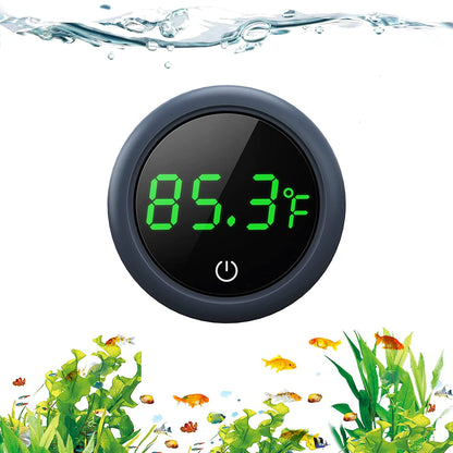 Digital Aquarium Thermometer – Accurate LED Display (±0.9°F) for Fish, Turtles, Axolotls, and Aquatic Pets