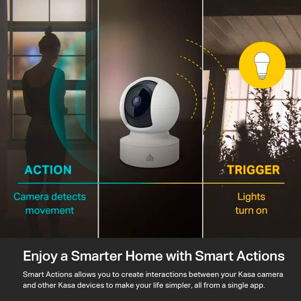 Kasa Indoor Smart Camera – 1080P HD, Pan/Tilt, Night Vision, Motion Detection, Alexa & Google Compatible