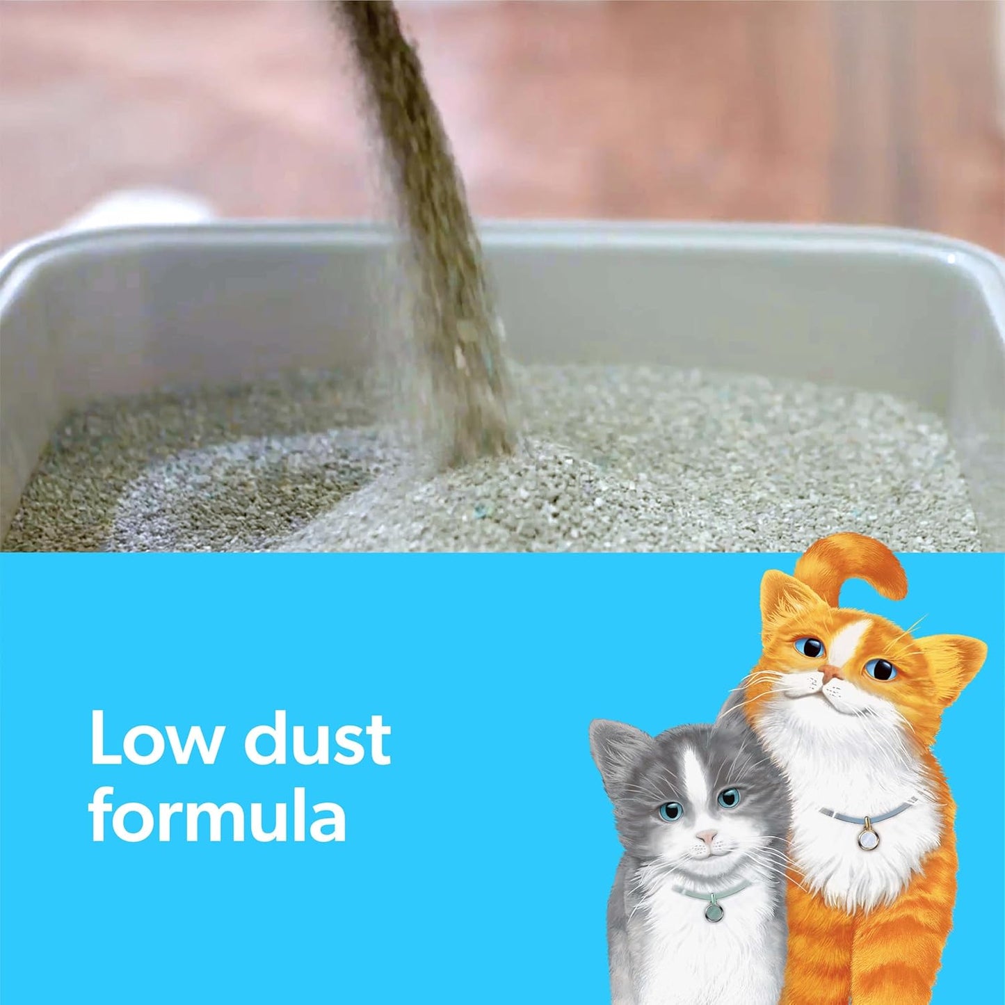 Clumping Cat Litter Multi-Cat Extra Strength Formula with Febreze Freshness, Multi Cat Litter with Ammonia Block Technology, 14 Lb. Box