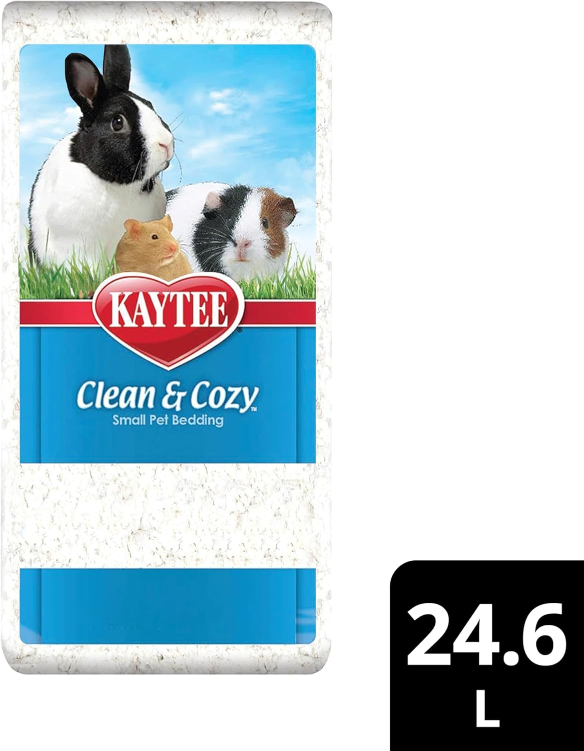 "Clean & Cozy White Bedding – 24.6L for Guinea Pigs, Rabbits, Hamsters, & Chinchillas