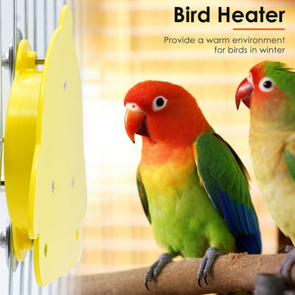 Bird Cage Heater & Heated Perch Pad – Snuggle-Up Warmer for Parrots, Parakeets, Conures, and Small Birds