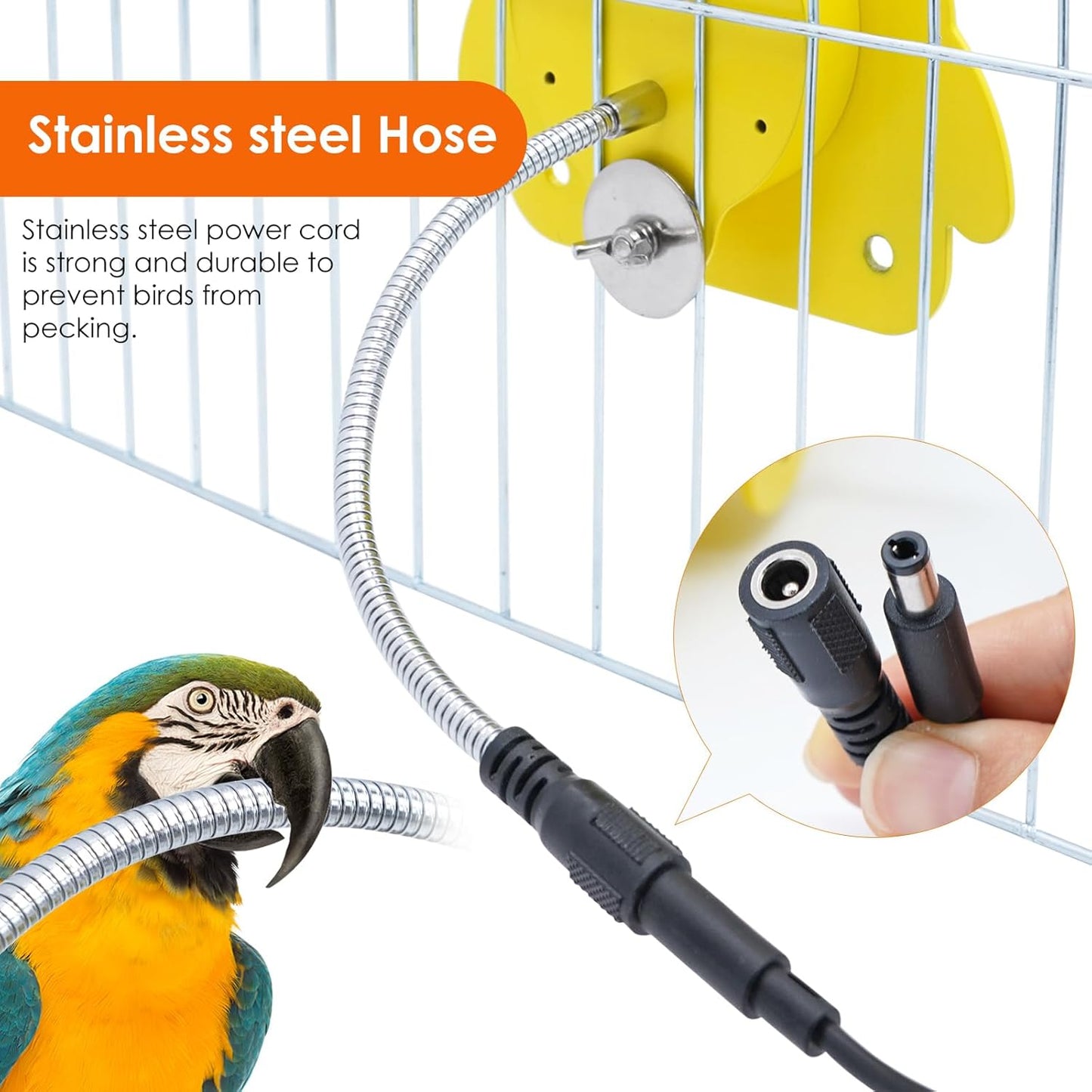 Bird Cage Heater & Heated Perch Pad – Snuggle-Up Warmer for Parrots, Parakeets, Conures, and Small Birds