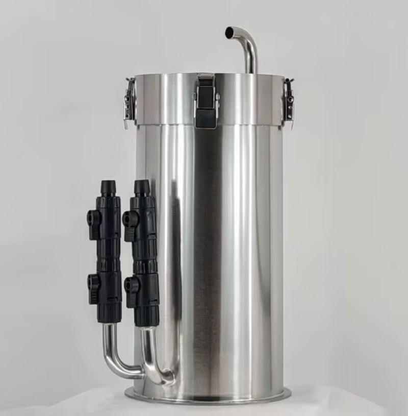 Stainless Steel ADA-Style External Canister Filter – Premium Barrel for Grass & Fish Tanks