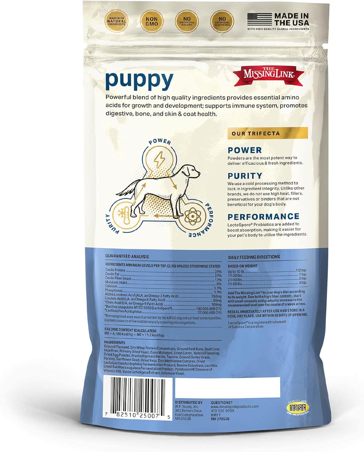 Puppy Superfood Supplement, 8oz – Promotes Growth, Immunity, Digestion, Healthy Skin & Coat