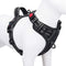 Reflective No-Pull Dog Harness for Small Dogs – Adjustable Front-Clip Vest with Handle, 2 Metal Rings & 3 Buckles, Easy On/Off (XS, Black)