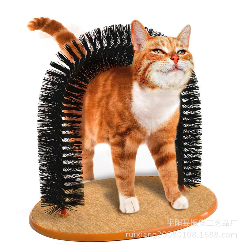 Cat Scratching & Massage Brush – Self-Grooming Toy & Hair Cleaner