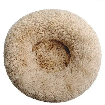 Soft Plush Round Cat & Dog Bed – Cozy Pet Basket, Cushion, and Sleeping Sofa for Cats & Small Dogs