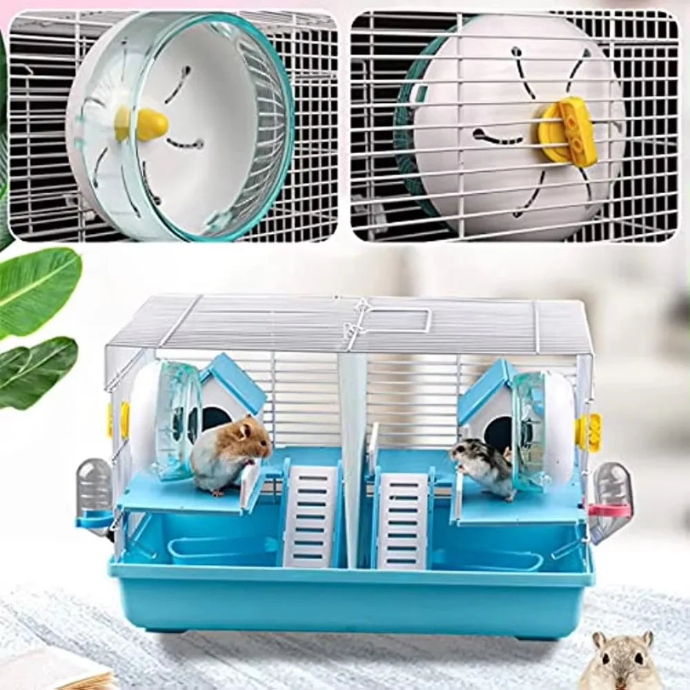 Silent Hamster Exercise Wheel – Crystal Jogging Toy for Small Pets & Cage Accessories