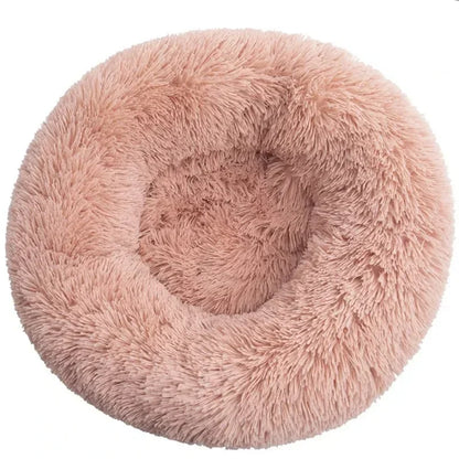 Soft Plush Round Cat & Dog Bed – Cozy Pet Basket, Cushion, and Sleeping Sofa for Cats & Small Dogs