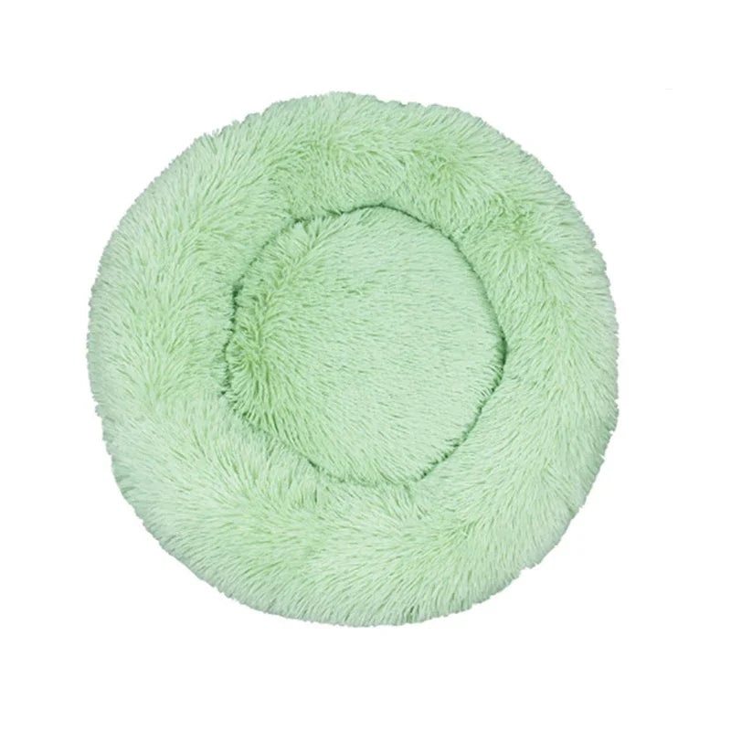 Soft Plush Round Cat & Dog Bed – Cozy Pet Basket, Cushion, and Sleeping Sofa for Cats & Small Dogs