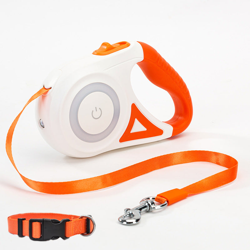 Retractable Dog Leash & Collar with Spotlight 