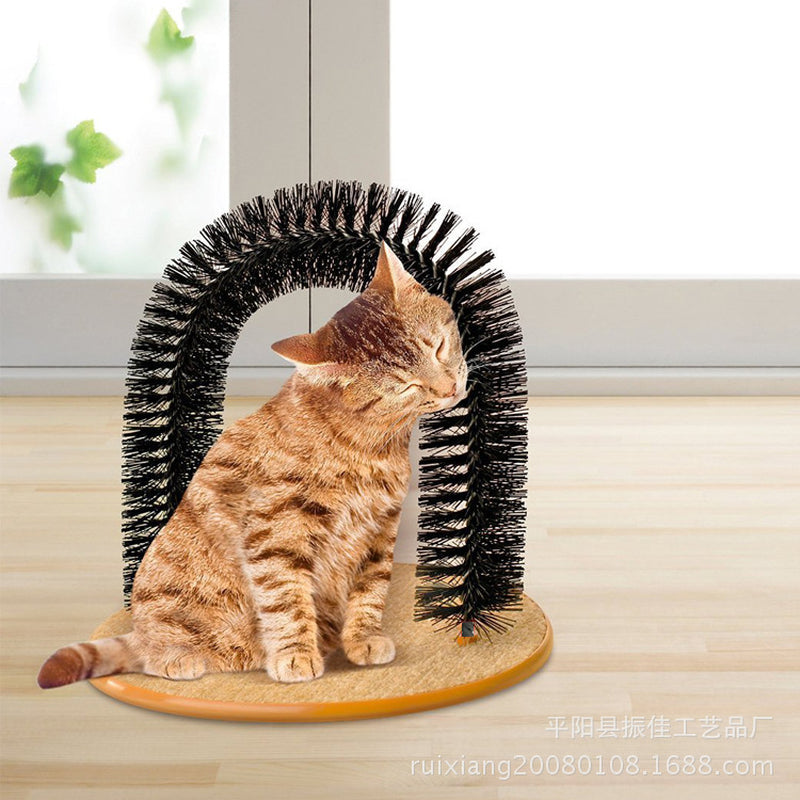 Cat Scratching & Massage Brush – Self-Grooming Toy & Hair Cleaner