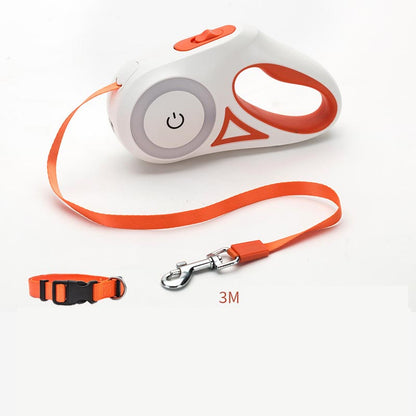 Retractable Dog Leash & Collar with Spotlight 