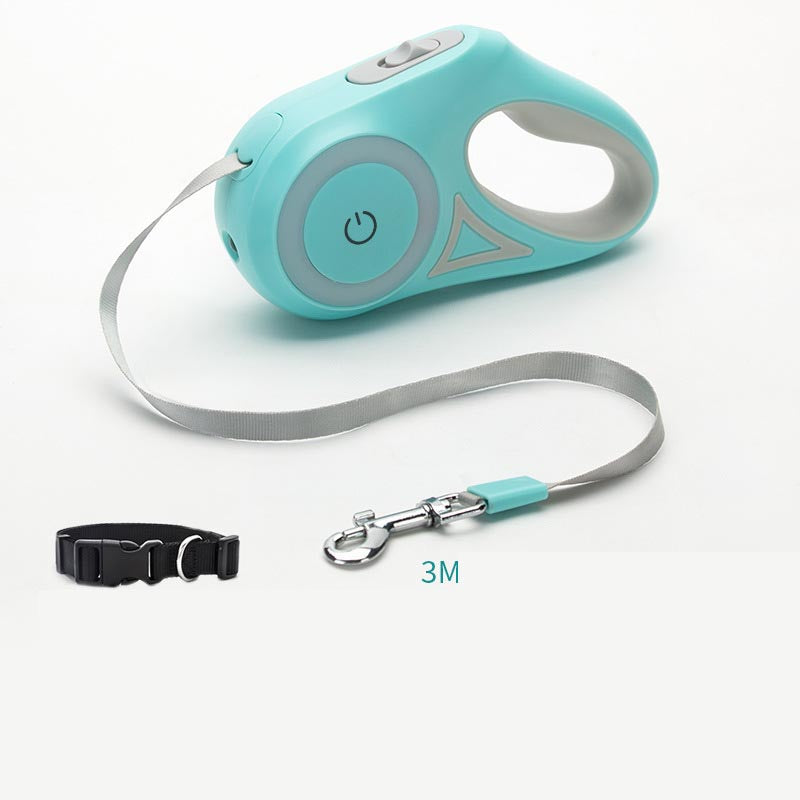 Retractable Dog Leash & Collar with Spotlight 