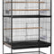 Wrought Iron Flight Bird Cage with Stand