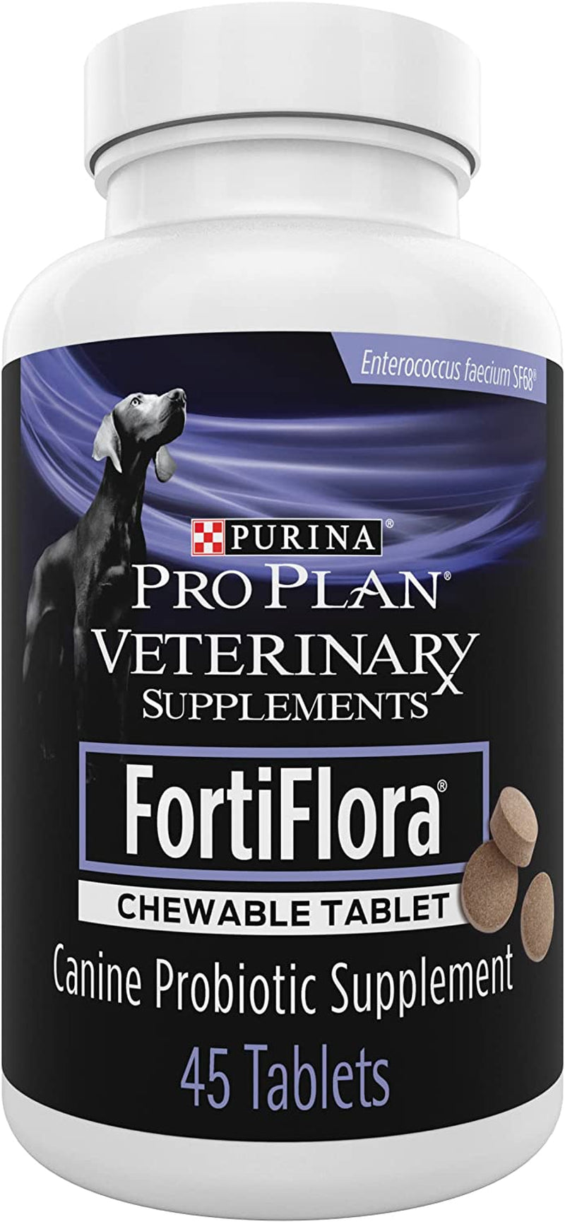 Purina Pro Plan Fortiflora Chewable Dog Probiotic – 45-Count Veterinary Supplement