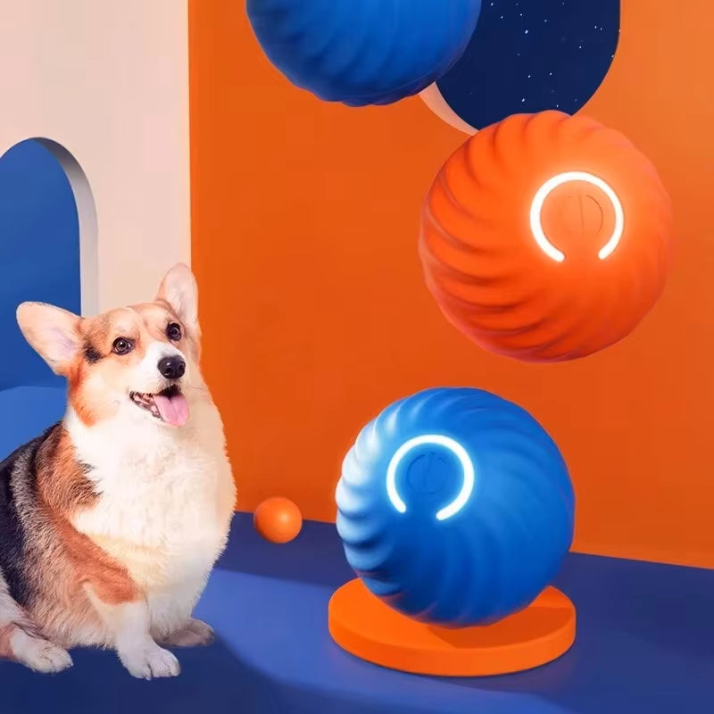 Interactive Smart Dog Toy Ball - Automatic Moving & Bouncing USB Pet Fun for Puppies & Cats - Perfect Birthday Gift!