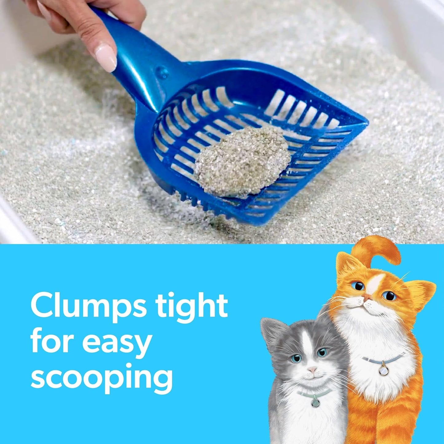 Clumping Cat Litter Multi-Cat Extra Strength Formula with Febreze Freshness, Multi Cat Litter with Ammonia Block Technology, 14 Lb. Box