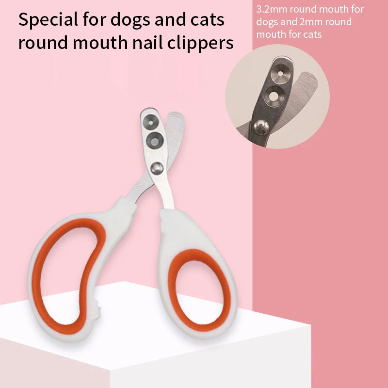 Professional Cat & Dog Nail Clippers – Stainless Steel Trimmer for Small Pets