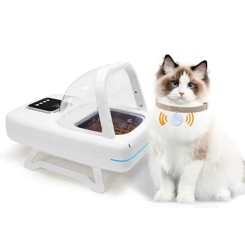 Smart Anti-Food Snatching Feeder – 1.5L Automatic Pet Bowl with Chip Recognition & Freshness Preservation