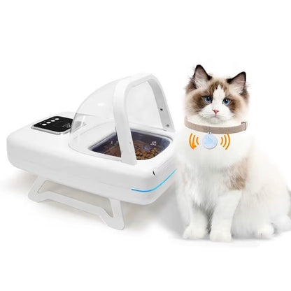 Smart Anti-Food Snatching Feeder – 1.5L Automatic Pet Bowl with Chip Recognition & Freshness Preservation