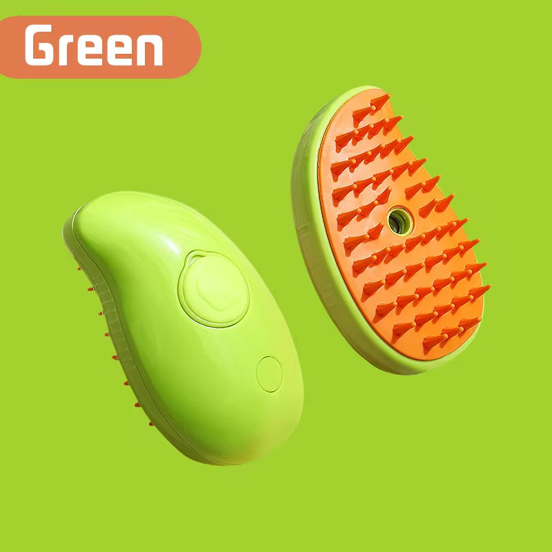 3-in-1 Electric Pet Brush – Steam, Spray, and Massage Comb for Cats & Dogs